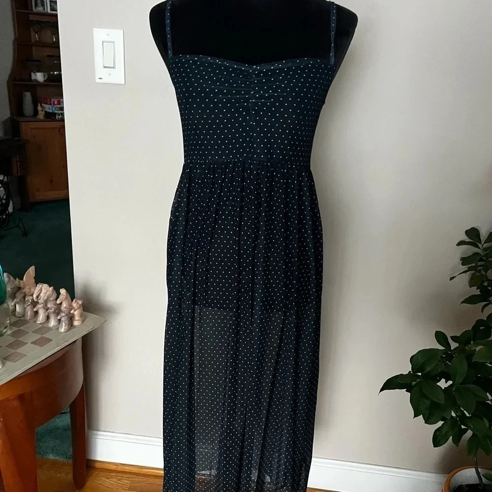 Black Madeline slip dress - Picture 3 of 9